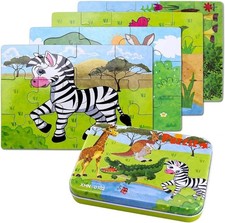 Holz Puzzle Zebra 64 Teile 4
