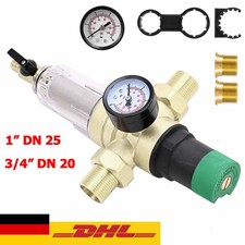 Rückspülfilter Druckminderer Wasserfilter Hauswasserstation 1'' DN25 Vorfilter