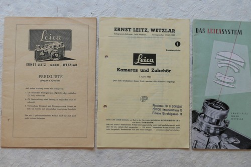 Leitz leica preislisten ab - leica:,