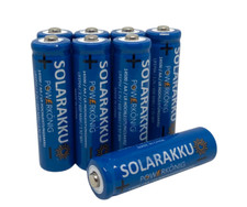 8 x Solar Akku AA LiFePo4 IFR 14505 600 mAh 3,2V in Aufbewahrungsbox #144886-8
