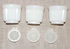Tupperware 3 Puddingförmchen Dessertförmchen Jel-ette Portionsformen transparent