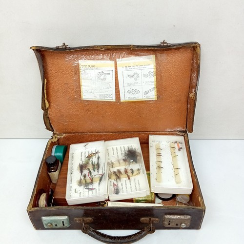 Vintage fliegenfischerkoffer - vintage,