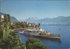 Dampfer Seitenrad Simplon Montreux 