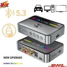 Wireless Bluetooth 5.3 Audio Transmitter NFC Receiver Stereo HiFi Adapter AUX DE