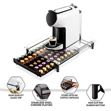 60 Pod Espresso Kaffeekanne Tassimo Glas Ständer Kapsel Halter Gestell Spender