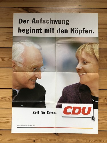 Cdu wahlplakat 2002 - wahlplakat,