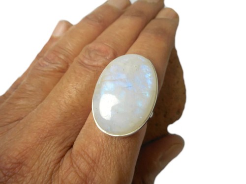 Mondstein edelstein ring - edelstein,