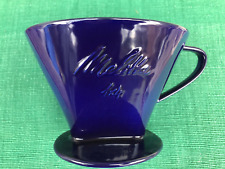 alter Melitta Kaffeefilter 1x4 1-Loch dunkelblau unbeschädigt
