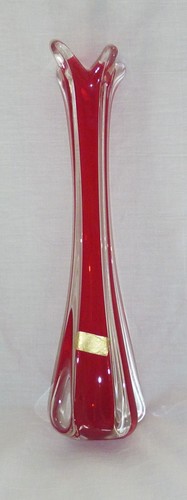 Große murano zipfel vase - große,