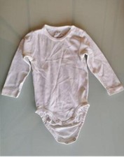 Gr. 68 - Baby Langarmbody von H&M - Weiß -  Gebraucht