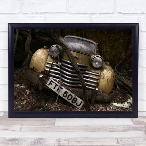 Gelber herbst auto verfall - gelber,