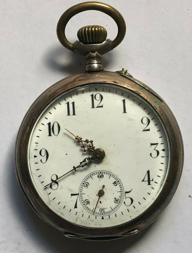 Taschenuhr 800er silber - taschenuhr,