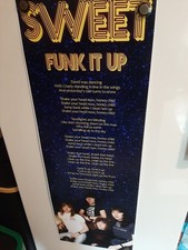 THE SWEET Songtext Poster -Funk It Up- NEU UK