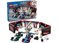 LEGO City 60444 F1® Garage mit Mercedes-AMG & Alpine Rennautos Bausatz