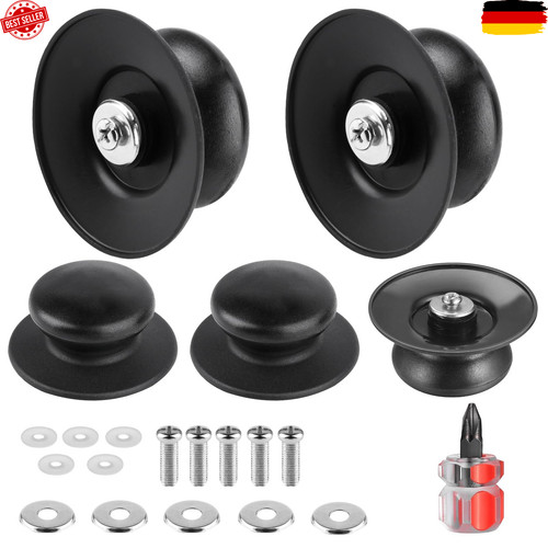 Topfdeckelknöpfe edelstahl - edelstahl, 5