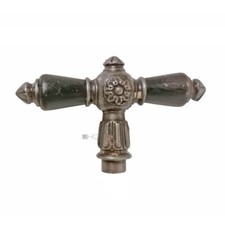 Fensterolive antik Eisen Horn alt Fenstergriff Blüte