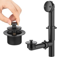 1-1/2″ Matte Black Tub Drain