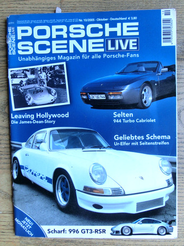 Porsche scene live zeitschrift - porsche,