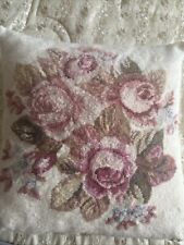 Gobelin Sofakissen Handgestickt Handarbeit Reißverschluss 70er Jahre Bestickt