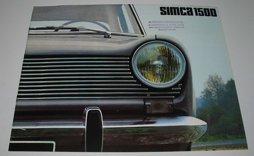 Auto prospekt simca 1500 - auto,