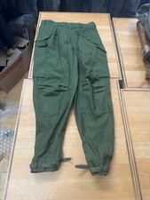 Schwedische Armee Feldhose M59 grün S 1,84cm Uniform Army Jagd Kampfhose Vintage