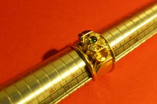 Gold Ring Gelbgold Halbedelstein 18ct 750  20mm  #8211 2510