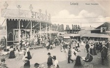 AK Leipzig Neuer Messplatz Karussell Sachsen 1912 gelaufen Postkarte