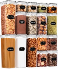16X Vorratsdosen Set Müsli Schüttdose&Frischhaltedosen, Kunststoff luftdicht DE