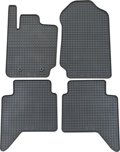 Gummimatten teile schwarz - 4-teile,