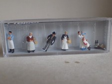 Preiser Kolonialwarengeschäft um 1900 Korb Epo 1 Kinder 12193 H0 1:87 OVP 7Fig