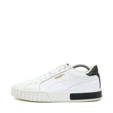 PUMA Damen Carina Street Schuhe Weiß Schwarz Leder Komfortabel Sneaker EU 41