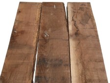 3x Walnussholz Nussbaumholz Nussholz 92x13,5-15cm x 26-27mm #K1