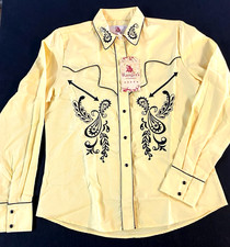Ranger's Woman Westernbluse Größe M gelb NEU Western Hemd Cowgirl Fans Bluse
