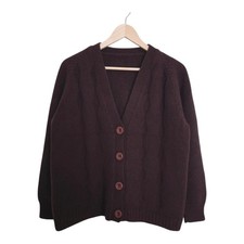 Vintage Strickjacke Braun