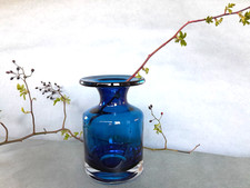 Vase Glas kobalt blau modern