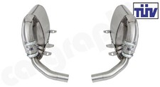 CARGRAPHIC Sport Endschalldämpfer Porsche 996 Carrera  Endtopf Auspuff TÜV 