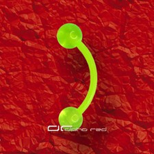 »»» UV FLEXI AUGENBRAUENPIERCING 8 oder 10mm 7 FARBEN 2070