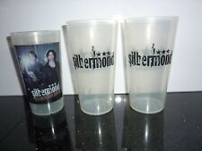 3 X "SILBERMOND" FANBECHER / TOURBECHER / TRINKBECHER / PLASTIKBECHER  0,4+0,5 L