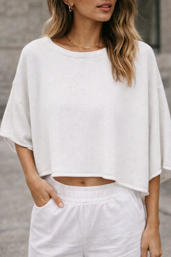 Pullover kurz feinstrick - pullover,