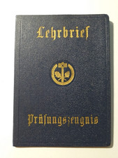 Dokument lehrbrief maler - dokument,