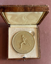 Alte Aluminium DDR Meisterschaft 1951 Faustball mit Etui männlich Jugend Meister