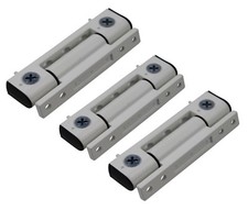 UPVC Türstoßscharnier 0 Grad flach 100 mm UPVC Türscharnier 3er Pack