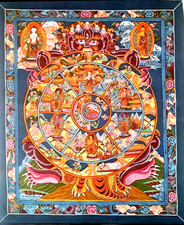 Thangka Tibet Antik Kunstwerk