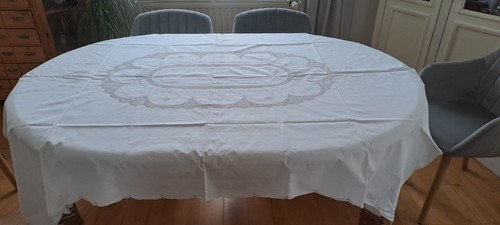 Tischdecke durchbruchstickerei - tischdecke,