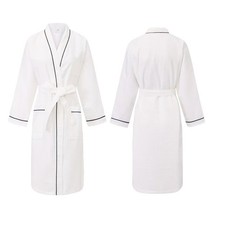 Waffel Bademantel 100%