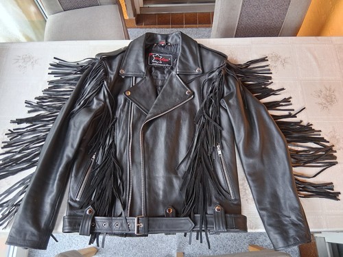 Damen motorrad leder jacke - leder, mit