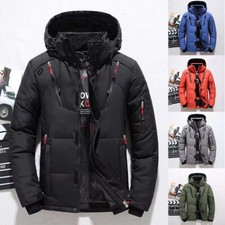 Winter Neu Herren Hoodie Mantel Ente Daunenjacke Verdicken Kapuze Puffer Warm