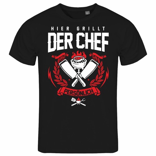 Herren shirt hier grillt der - hier,