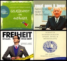 4 Hörbücher★Vince EBERT★Heinrich LÜBKE★Ben SCHOTTS SAMMELSURIUM★GELASSENHEIT★5CD