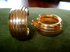 Ohrringe Creolen 30 mm Gold 750 18kt neu ungetragen 7,5 Gramm reines Gelbgold